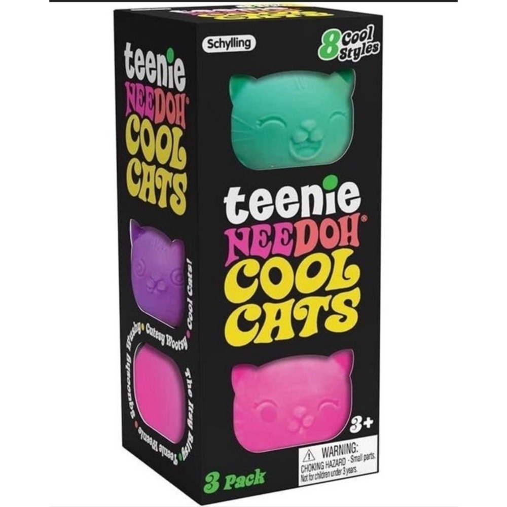 Schylling Teenie Nee Doh Cool Cats Collectible Squeeze Balls Needoh Viral TikTok